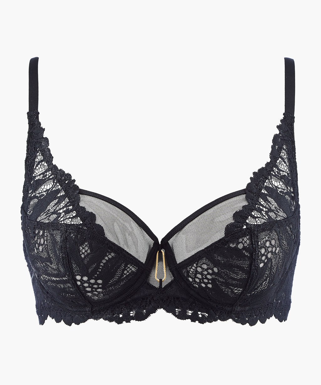 aubade-flowermania-soutien-gorge-confort-noir image 1
