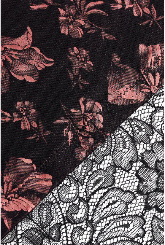 cadolle-violetta-robe-satin-rose-et-noir-dentelle-calais image 5