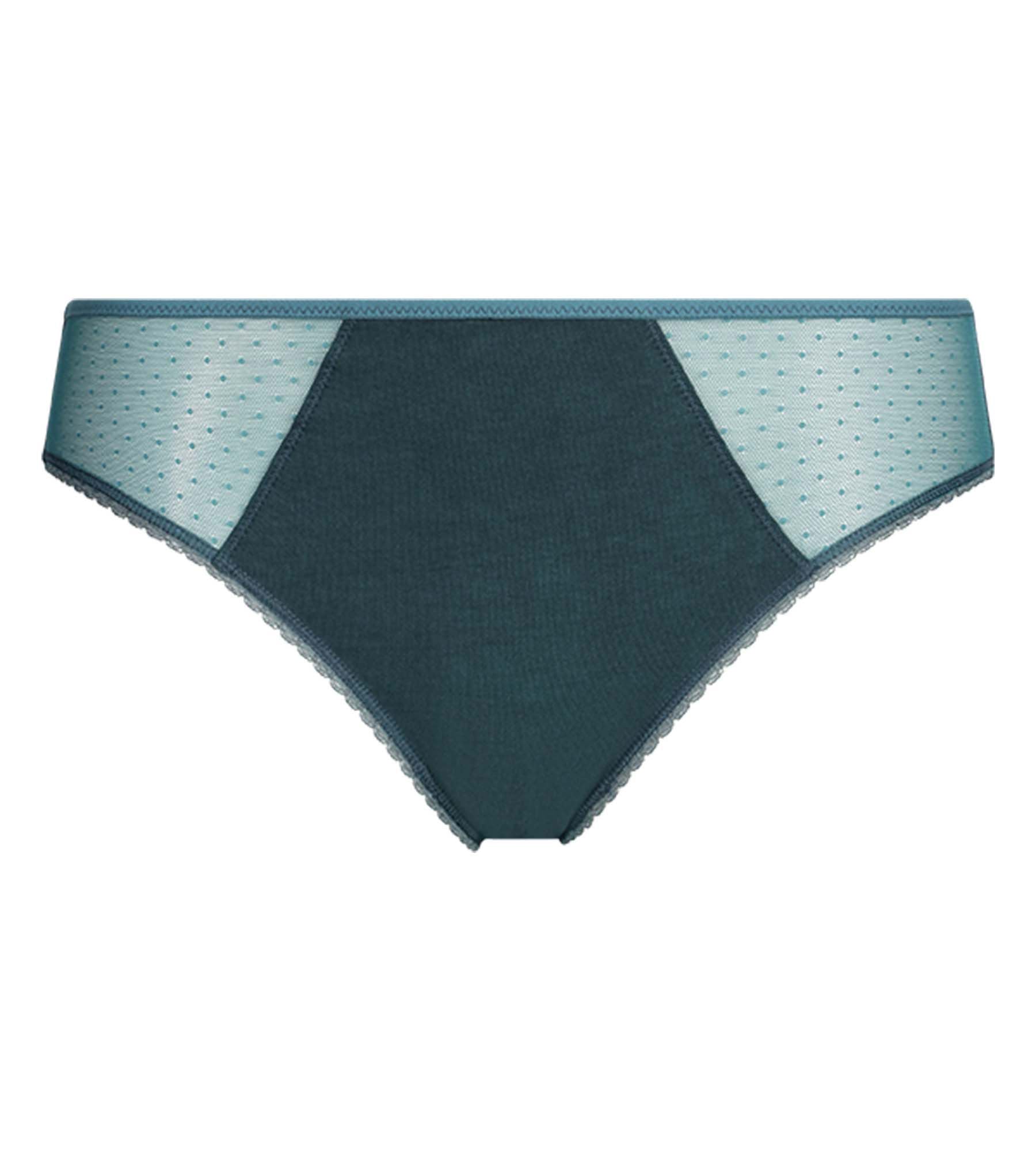 dim-generous-culotte-femme-coton-bio-tulle-plumetis-vert-hydro image 5