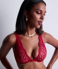 aubade-soutien-gorge-triangle-sense-of-illusion-red-berry image 2