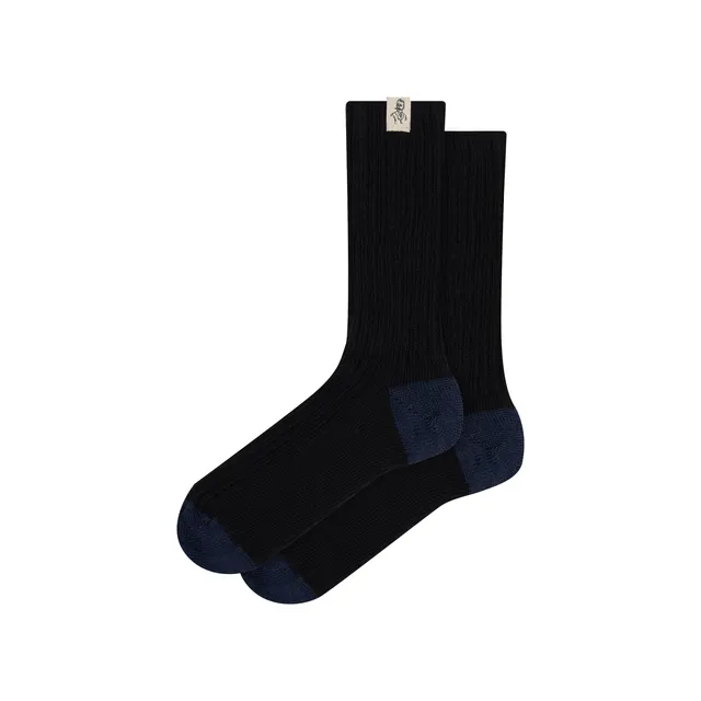 atelier-tuffery-chaussettes-paisses-laine-fran-aise-noir-et-marine image 1